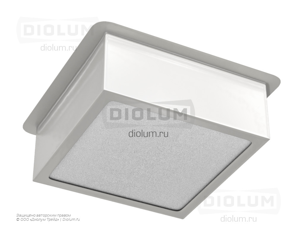 Светодиодный светильник Грильято Домино x1 100х100 7Вт 4000К IP20 белый фото 1