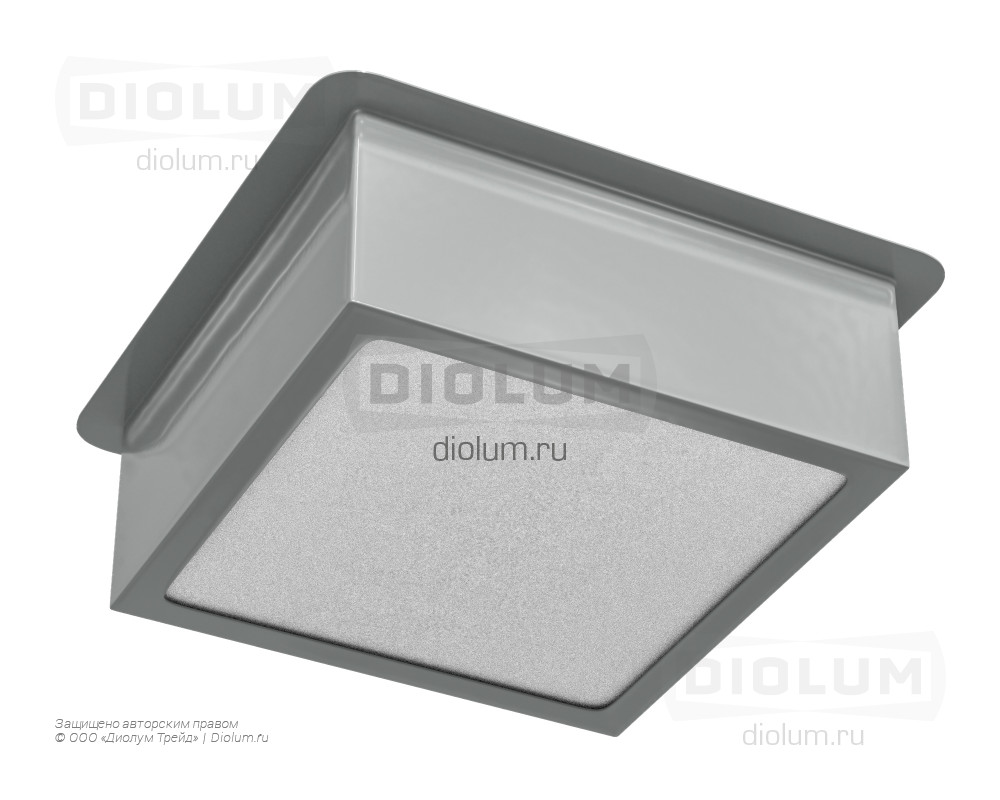 Светодиодный светильник Грильято Домино x3 100х100 16Вт 5000К IP20 серый фото 4