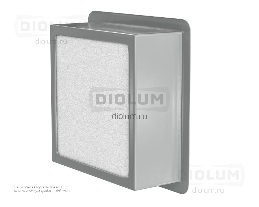 Светодиодный светильник Грильято Домино x3 100х100 16Вт 5000К IP20 серый фото 3