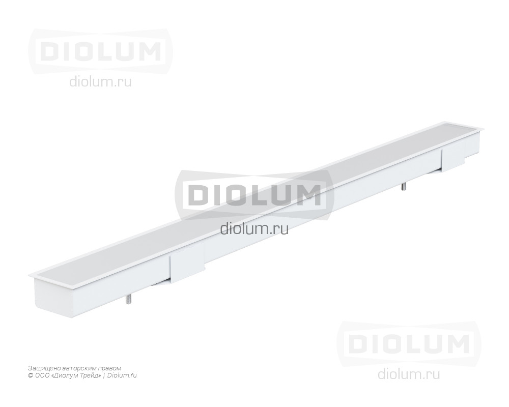 Встраиваемый линейный светодиодный светильник LR84-480 13Вт 4000К IP20 белый фото 5