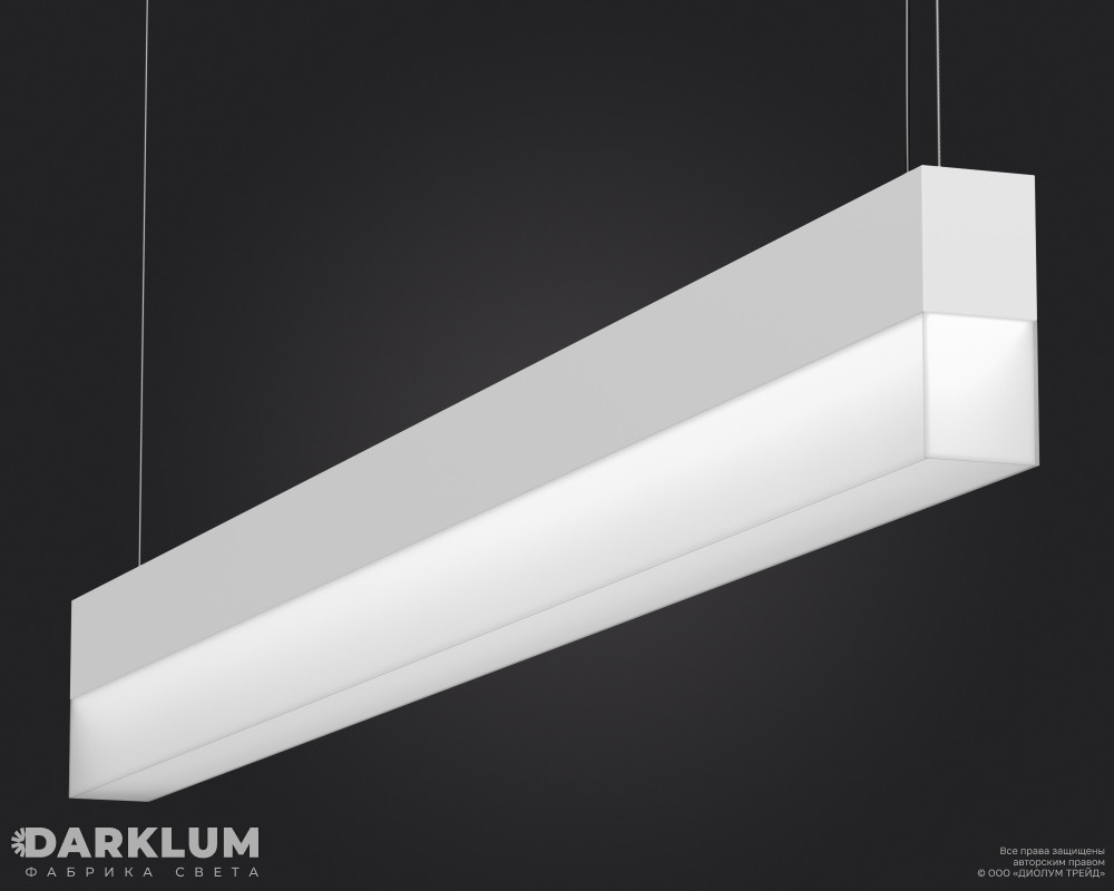 Подвесной светодиодный светильник FTP-WISP-RAY-2000х50 109Вт 3000К белый фото 1