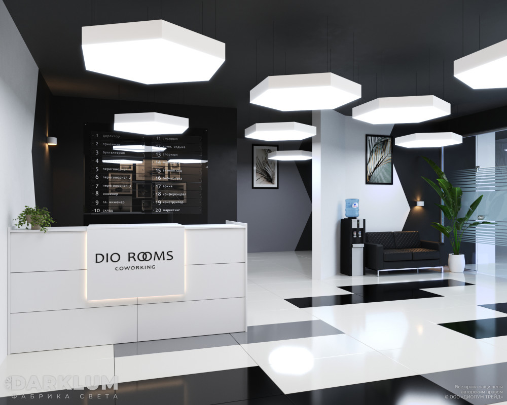 Подвесной светодиодный светильник HEXABOX-400 21Вт 4000К белый фото 3