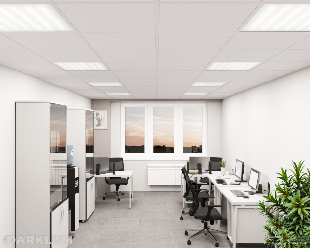 Светодиодный светильник Армстронг 600х600 52Вт с БАП 2 часа 4000К опал IP40 фото 3