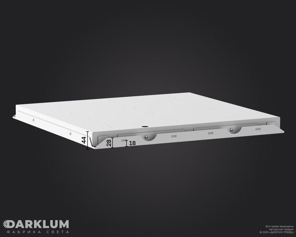 Светодиодный светильник Clip-in (18) 600х600 38Вт SL 5000К IP65 фото 5