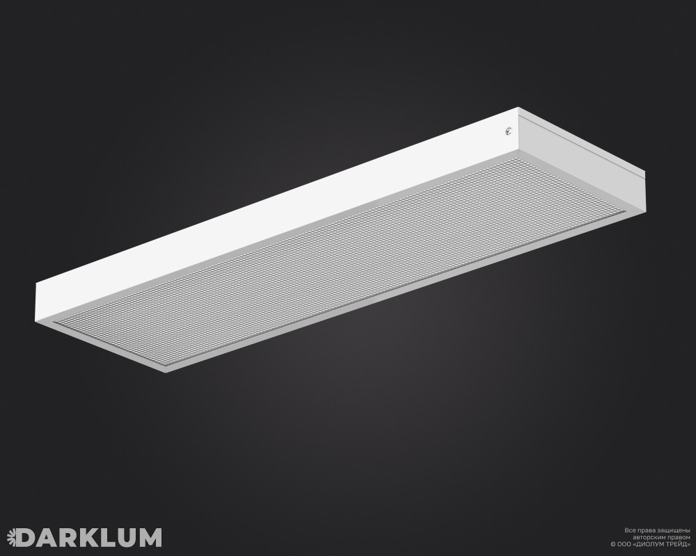 Светодиодный светильник 2х18 17Вт 5000К призма IP40 фото 2