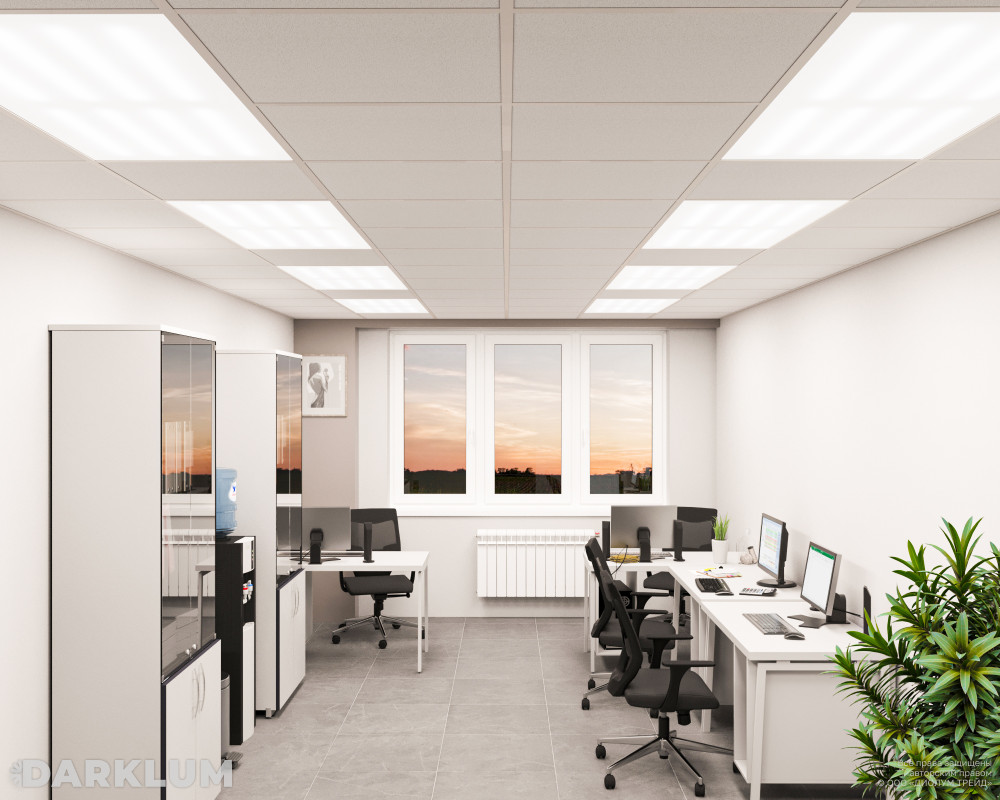 Светодиодный светильник 1200х600 70Вт 4000К опал IP40 фото 3