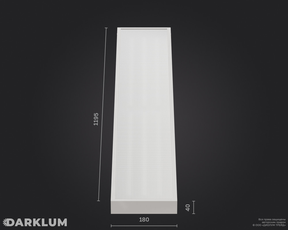 Светодиодный светильник 2х36 52Вт 4000К призма IP40 фото 4