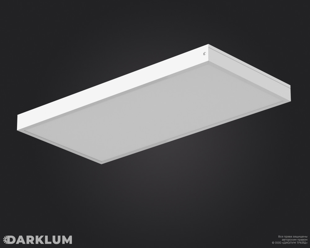 Светодиодный светильник 600х300 19Вт SL с БАП 2 часа 4000К опал IP40 фото 2