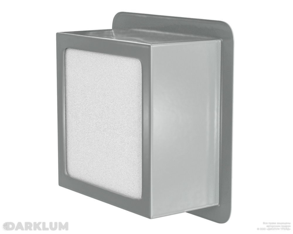 Светодиодный светильник Грильято Домино x3 75х75 16Вт 4000К IP20 серый фото 4