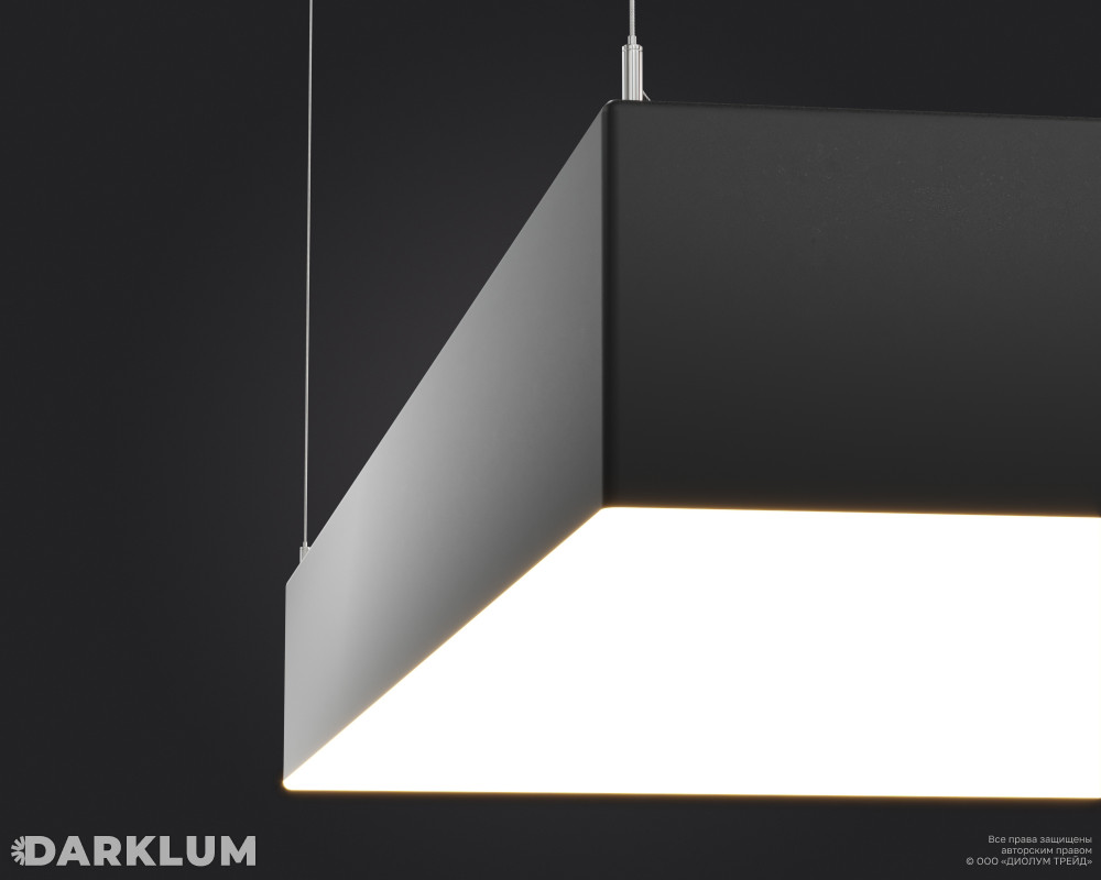 Подвесной светодиодный светильник WOWBOX-Q-1200 189Вт 4000К черный фото 4