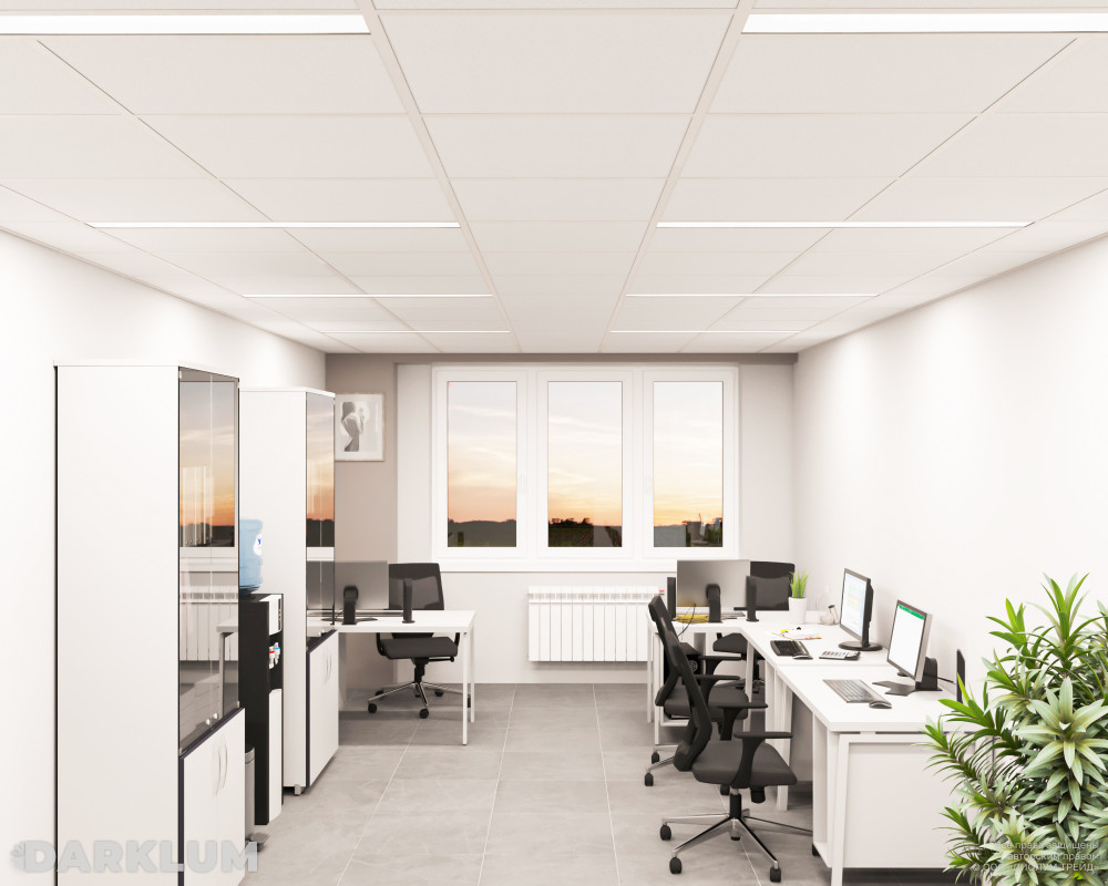 Светодиодный светильник 1х36 35Вт 4000К призма IP40 фото 3