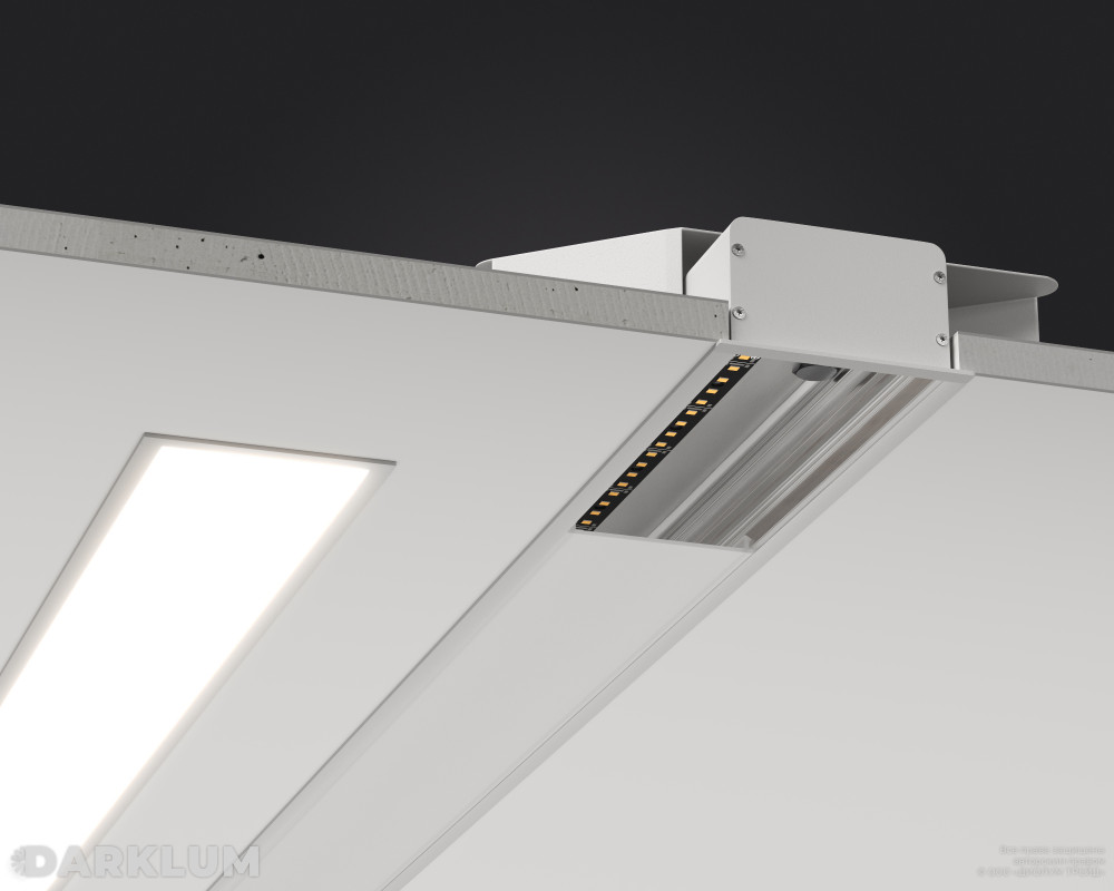 Встраиваемый линейный светодиодный светильник LR84-480 13Вт 4000К IP20 белый фото 4