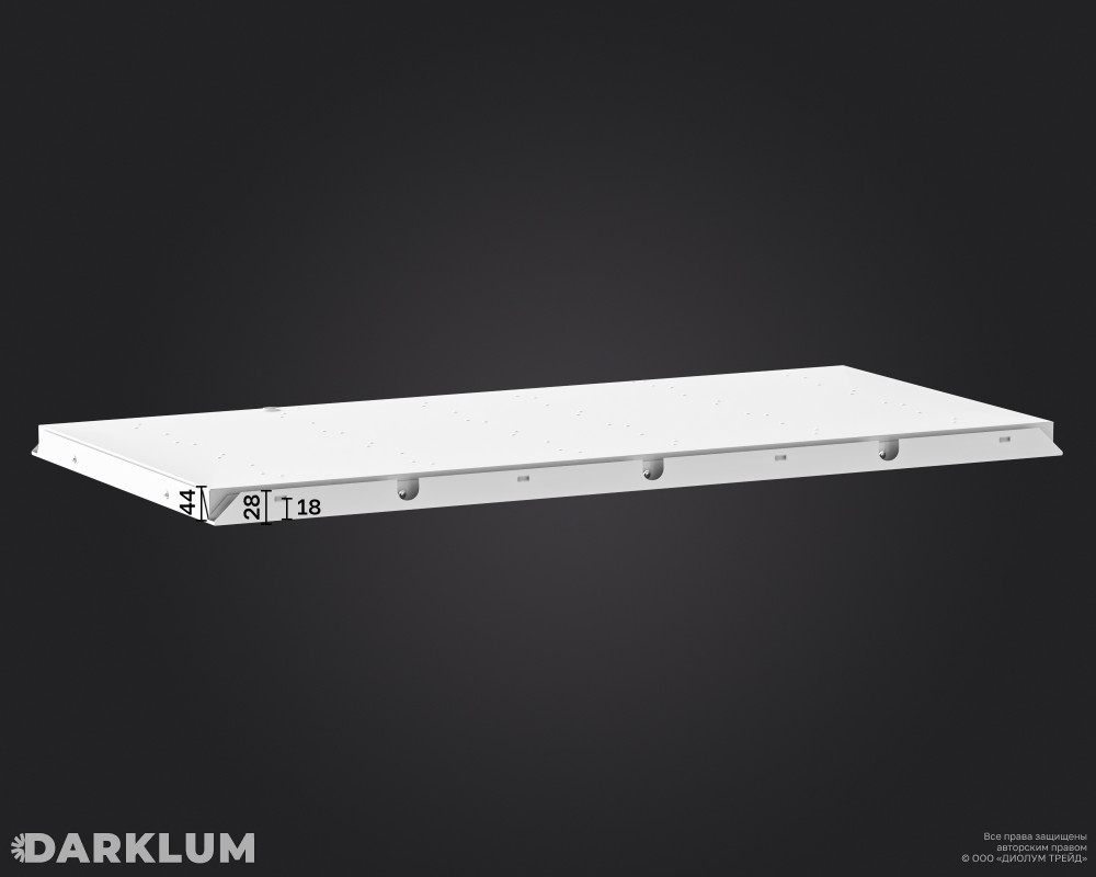 Светодиодный светильник Clip-in (27) 1200х600 70Вт 4000К призма IP54 фото 5