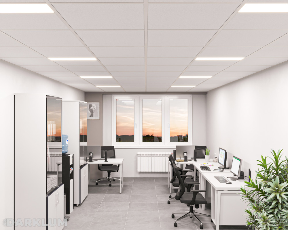 Светодиодный светильник 2х18 (595х180) 19Вт SL 4000К IP54 фото 3