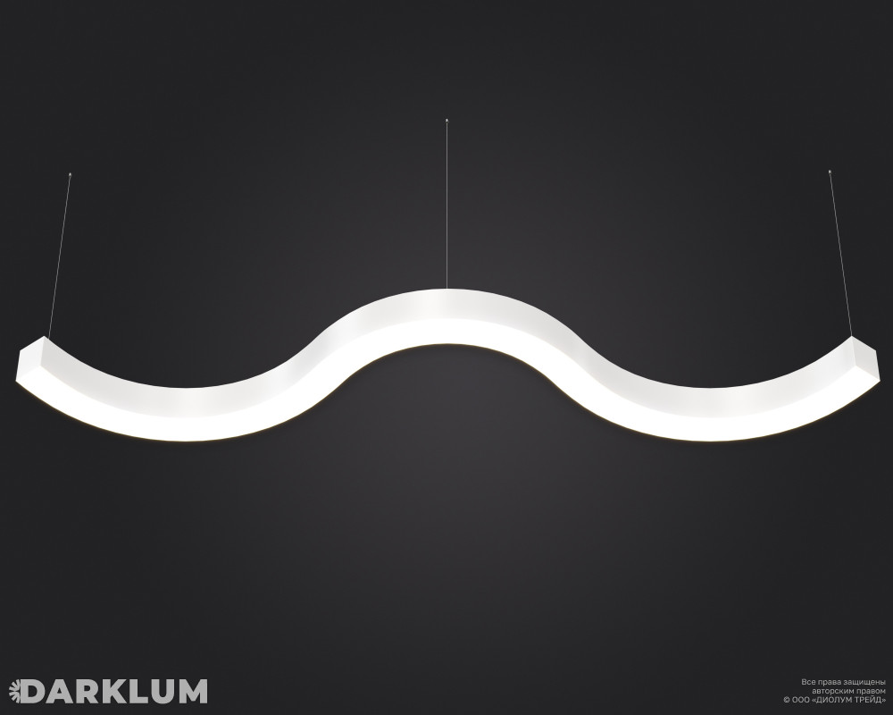 Подвесной светодиодный светильник FTP-VIBE-2600х430 81Вт 5000К белый фото 2