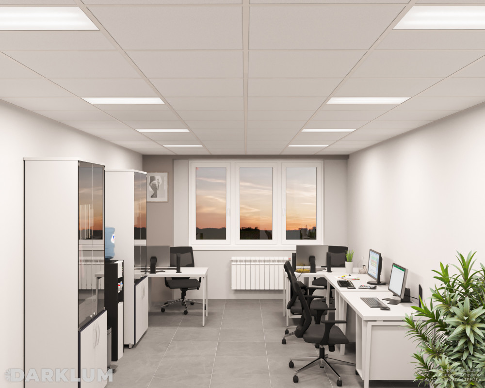 Светодиодный светильник 600х300 17Вт с БАП 2 часа 5000К опал IP40 фото 3