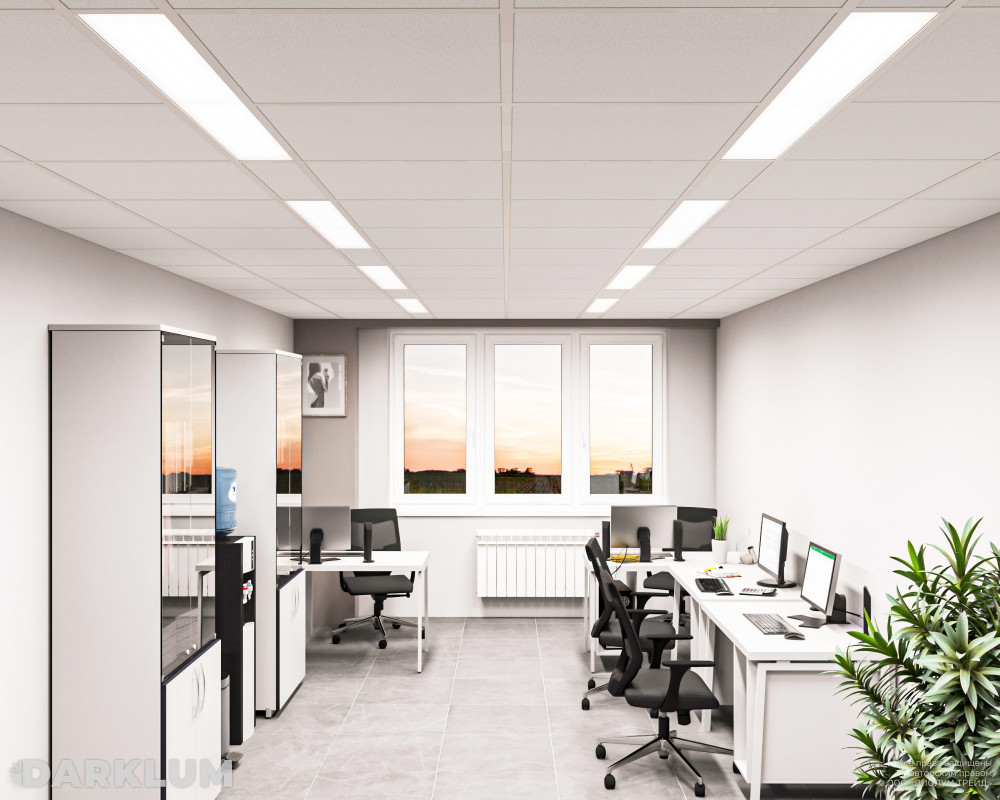 Светодиодный светильник 2х36 52Вт 4000К опал IP54 фото 3