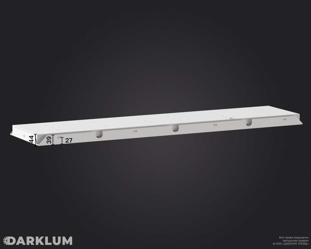 Светодиодный светильник Clip-in (27) 1200х300 35Вт с БАП 2 часа 4000К призма IP54 фото 5