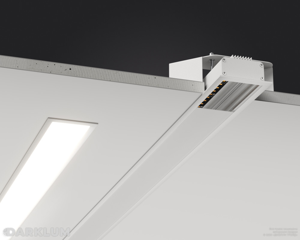 Встраиваемый линейный светодиодный светильник LR63-3000 162Вт 3000К IP20 белый фото 5