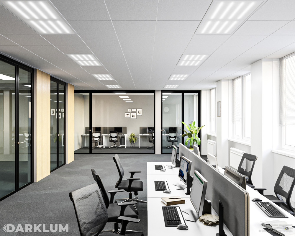 Светодиодный светильник Ecophon Dg 1200х600 70Вт с БАП 2 часа 5000К опал IP40 фото 3