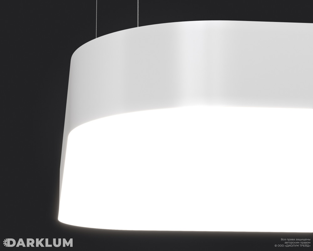 Подвесной светодиодный светильник WOWBOX-Q-SOFT-1000 5000К 115Вт белый фото 4