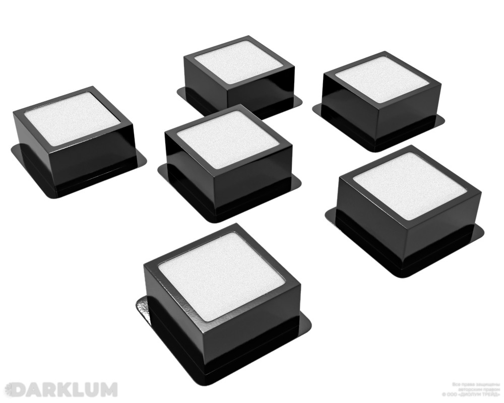 Светодиодный светильник Грильято Домино x6 75х75 33Вт 4000К IP20 черный фото 2