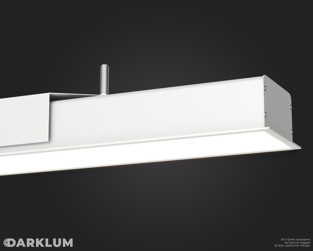 Встраиваемый линейный светодиодный светильник LR84-480 13Вт 4000К IP20 белый фото 2