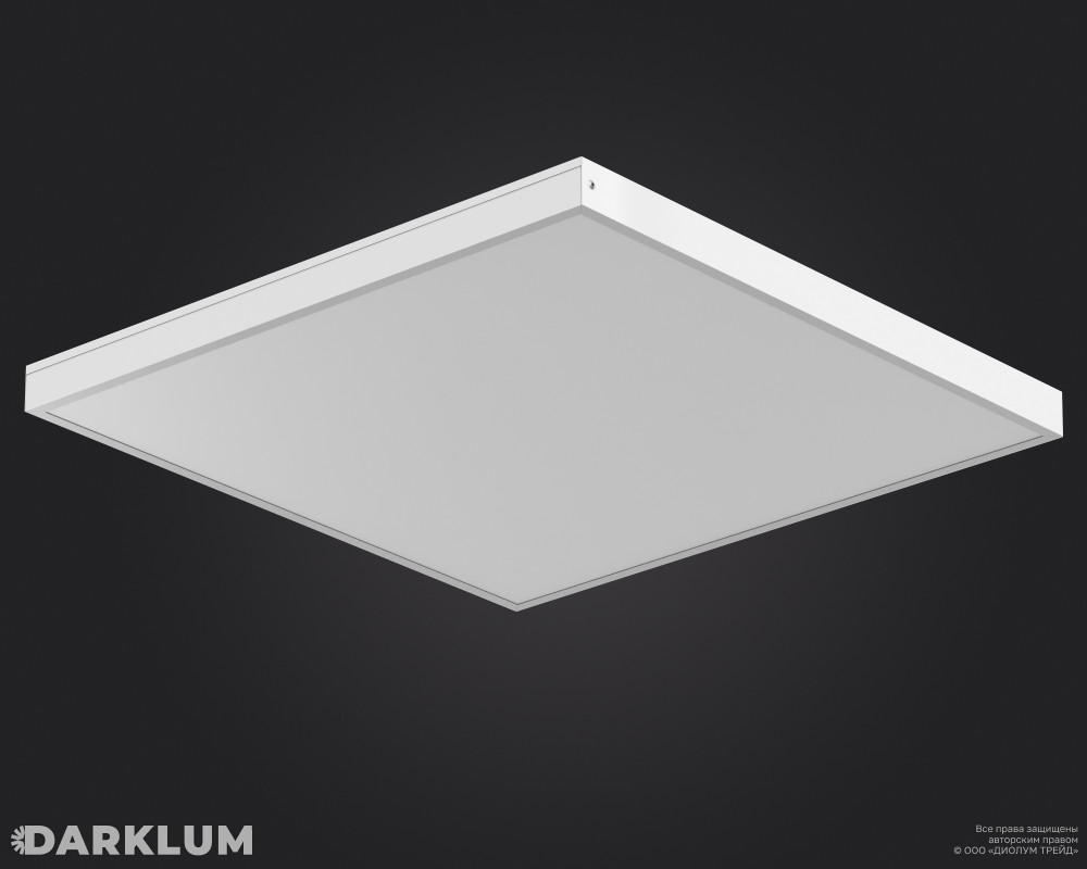 Светодиодный светильник Армстронг 600х600 52Вт с БАП 2 часа 4000К опал IP40 фото 2