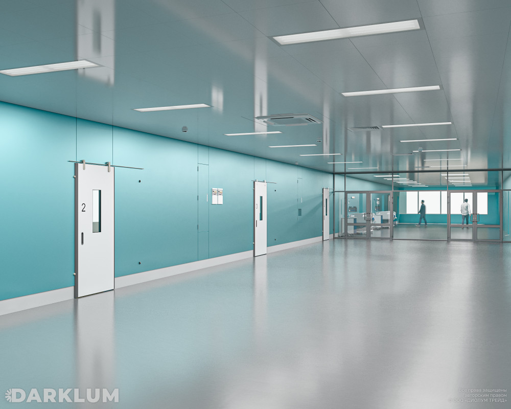 Светодиодный светильник Clip-in (27) 1200х300 52Вт с БАП 2 часа 4000К призма IP54 фото 3