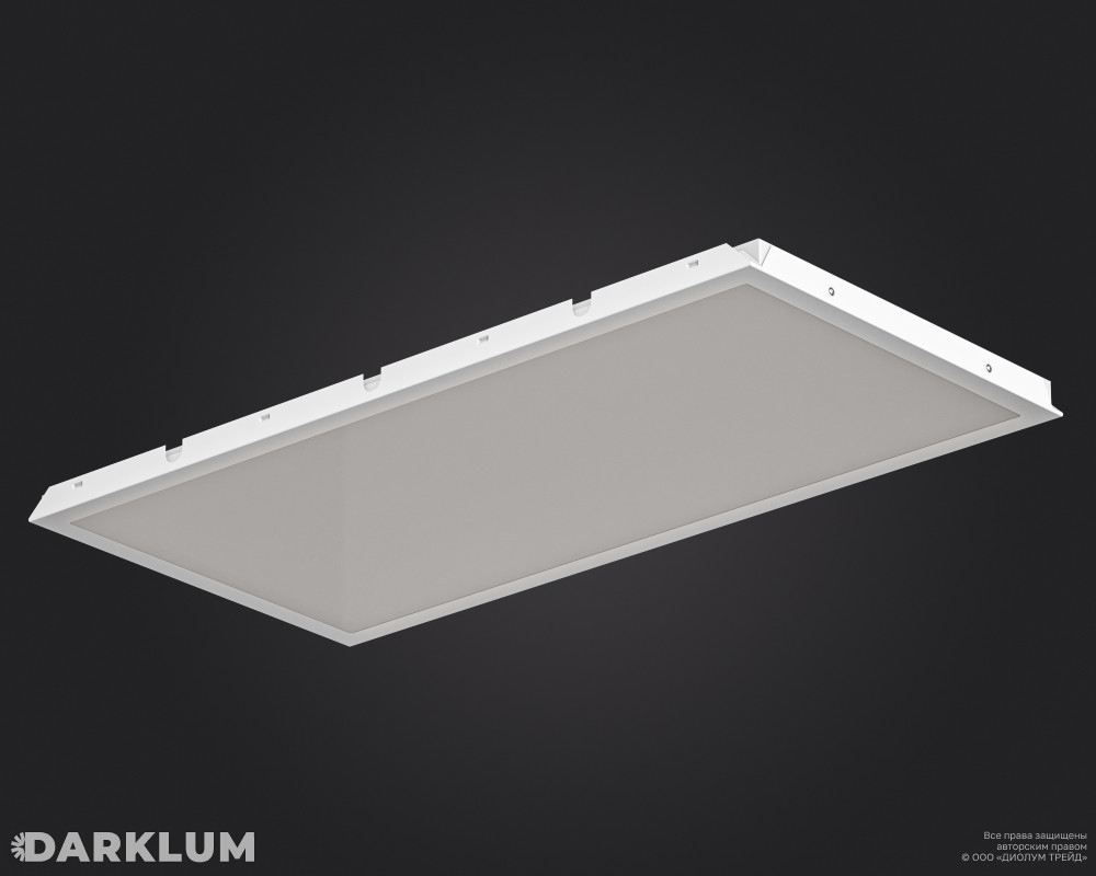 Светодиодный светильник Clip-in (27) 1200х600 105Вт 4000К опал IP54 фото 2