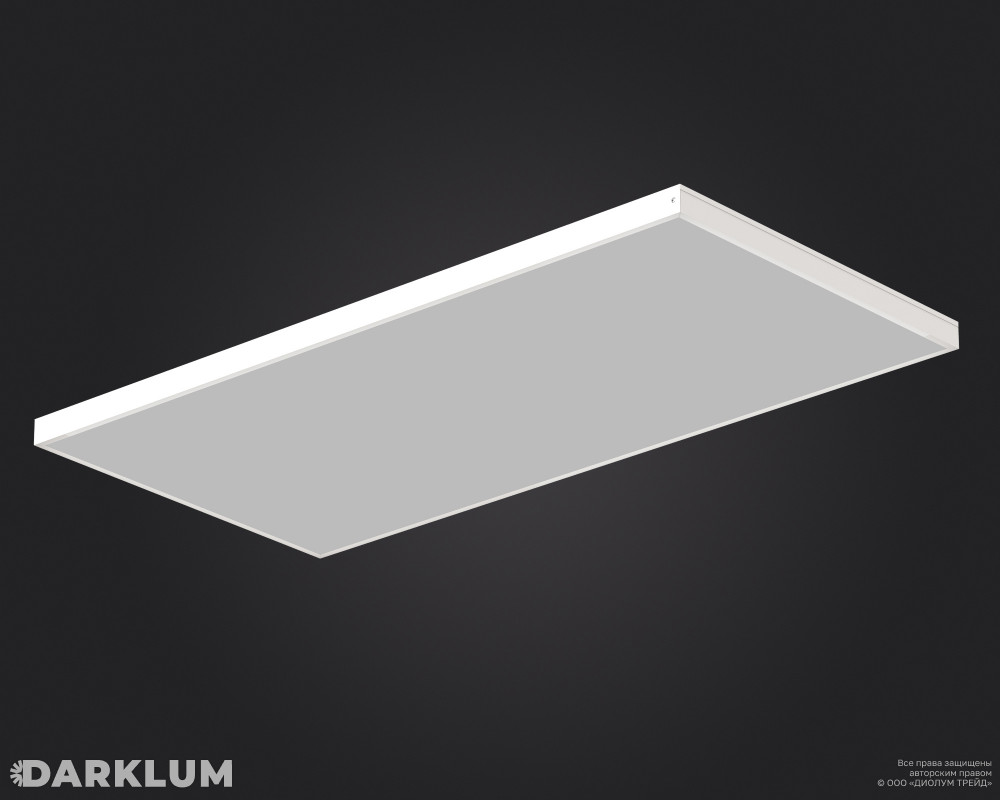 Светодиодный светильник 1200х600 105Вт 4000К опал IP40 фото 2