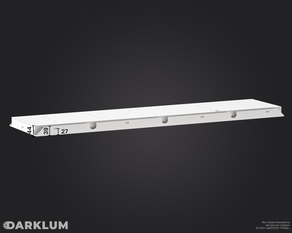 Светодиодный светильник Clip-in (27) 1200х300 52Вт с БАП 2 часа 4000К призма IP54 фото 5