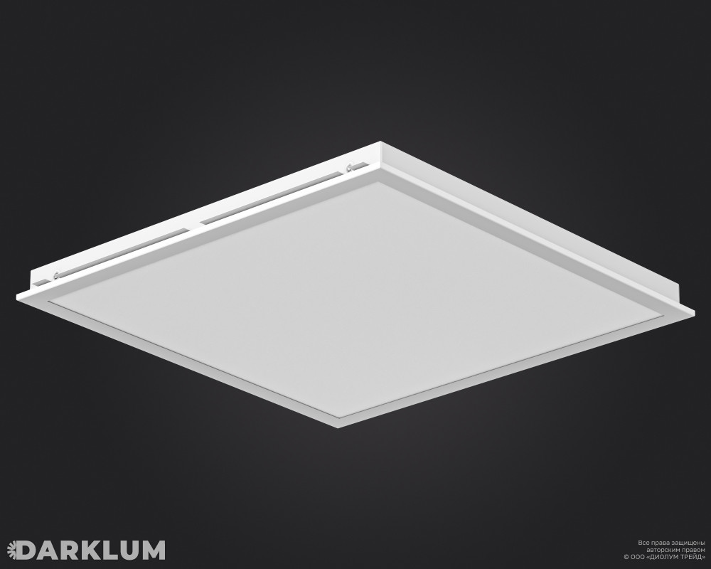 Светодиодный светильник Ecophon Dg 600х600 52Вт с БАП 2 часа 4000К опал IP40 фото 2