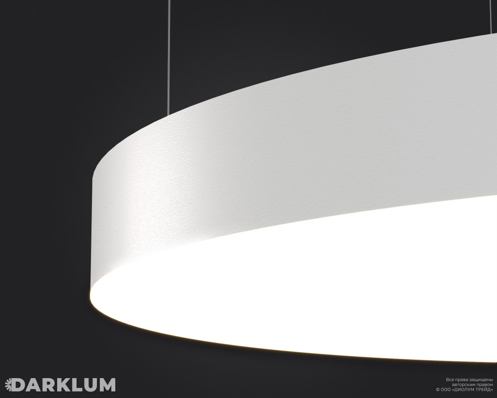 Подвесной светодиодный светильник MOON 1/2-1600 134Вт 4000К белый фото 4