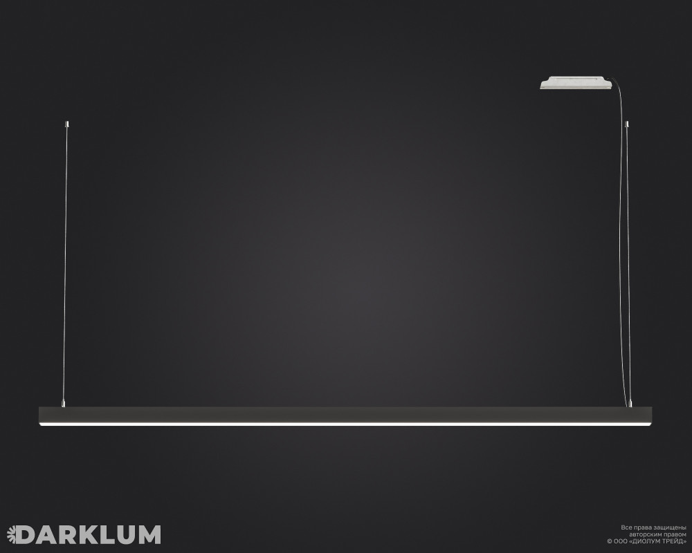 Подвесной линейный светодиодный светильник LP35-1000 54Вт 4000К IP20 серый фото 5