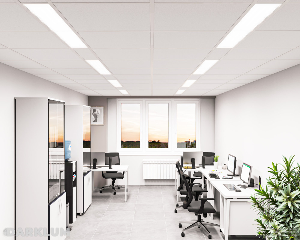 Светодиодный светильник 2х36 52Вт 4000К опал IP40 фото 3