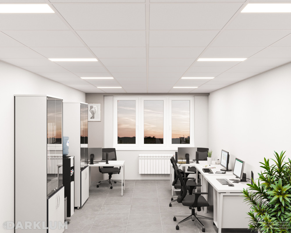 Светодиодный светильник 2х18 (595х180) 19Вт SL 4000К IP40 фото 3