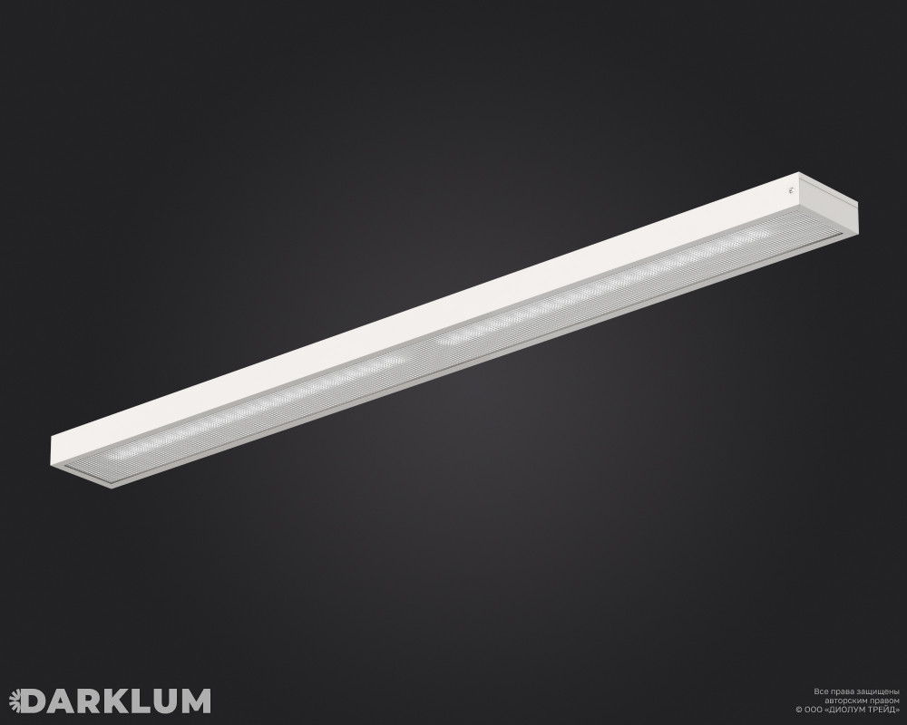 Светодиодный светильник 1х36 35Вт с БАП 2 часа 4000К призма IP40 фото 1