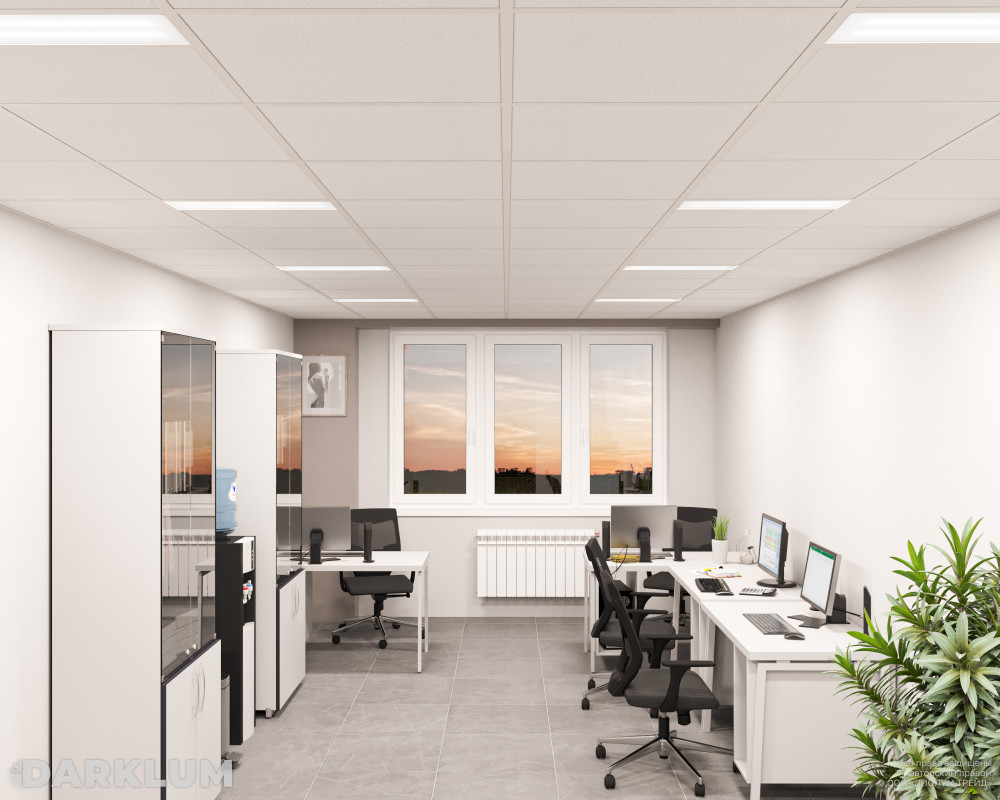 Светодиодный светильник 2х18 17Вт с БАП 2 часа 4000К опал IP65 фото 3