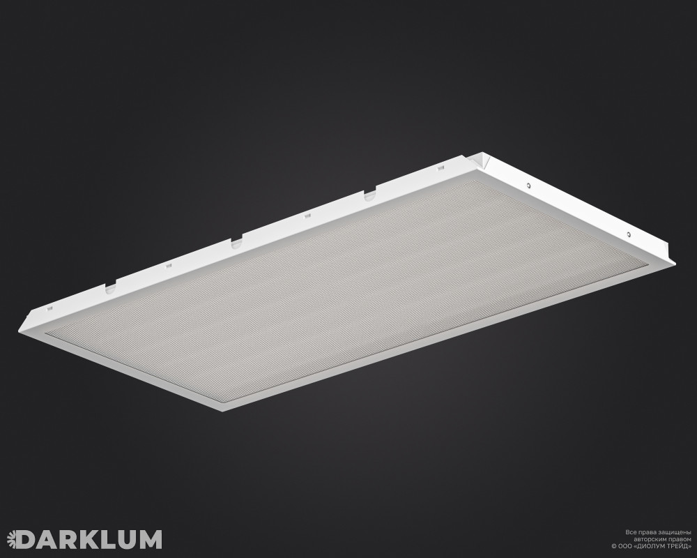 Светодиодный светильник Clip-in (27) 1200х600 105Вт 4000К призма IP54 фото 2