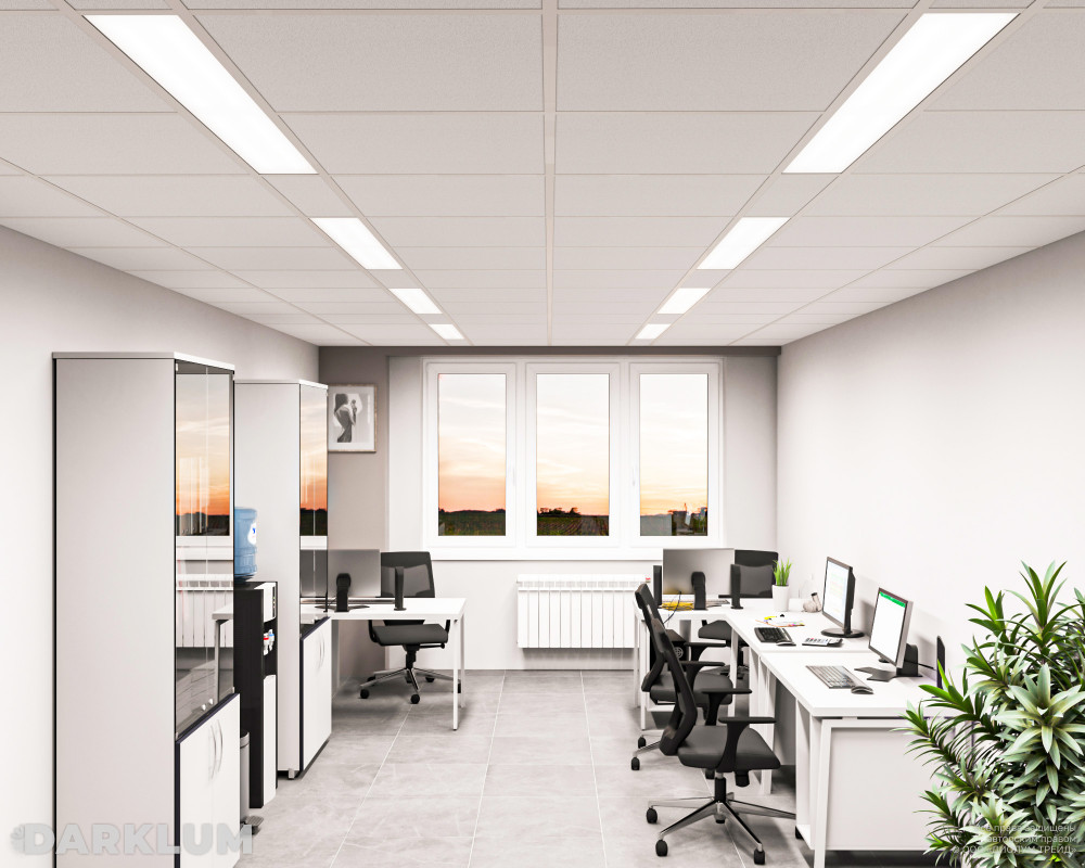 Светодиодный светильник 2х36 35Вт 4000К опал IP54 фото 3