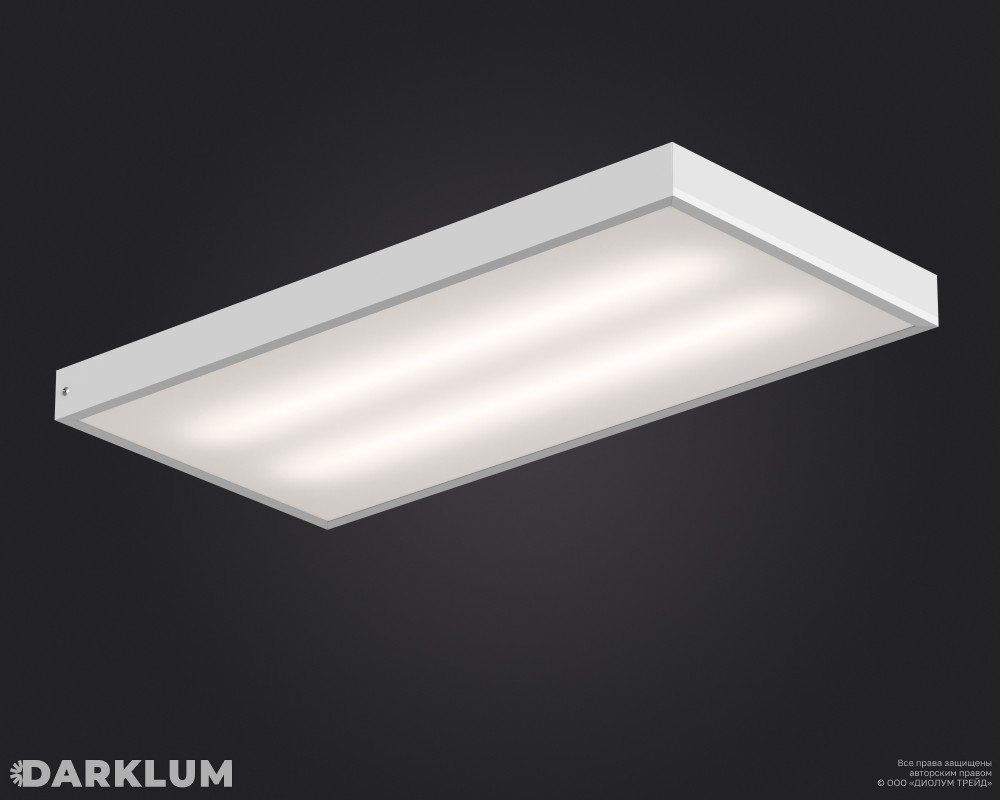 Светодиодный светильник 600х300 17Вт с БАП 2 часа 5000К опал IP40 фото 1