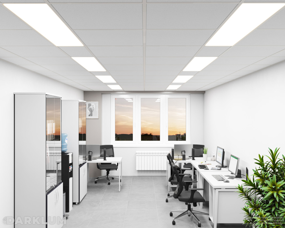 Светодиодный светильник 1200х300 38Вт SL с БАП 2 часа 4000К опал IP54 фото 3