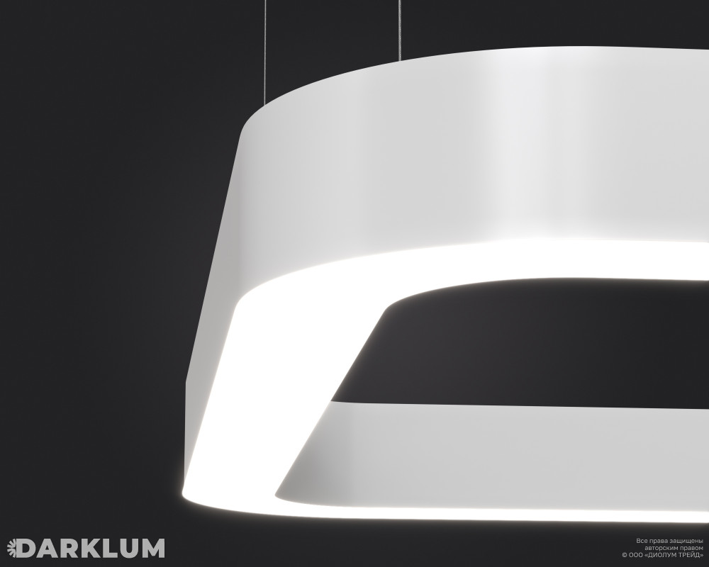 Подвесной светодиодный светильник FRAME-Q-SOFT-1400 4000К 136Вт белый фото 4