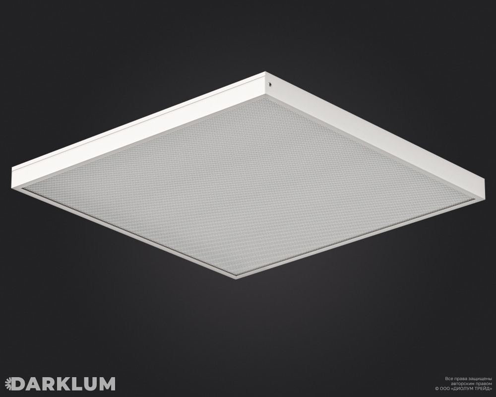 Светодиодный светильник Армстронг 600х600 35Вт с БАП 2 часа 4000К призма IP40 фото 2