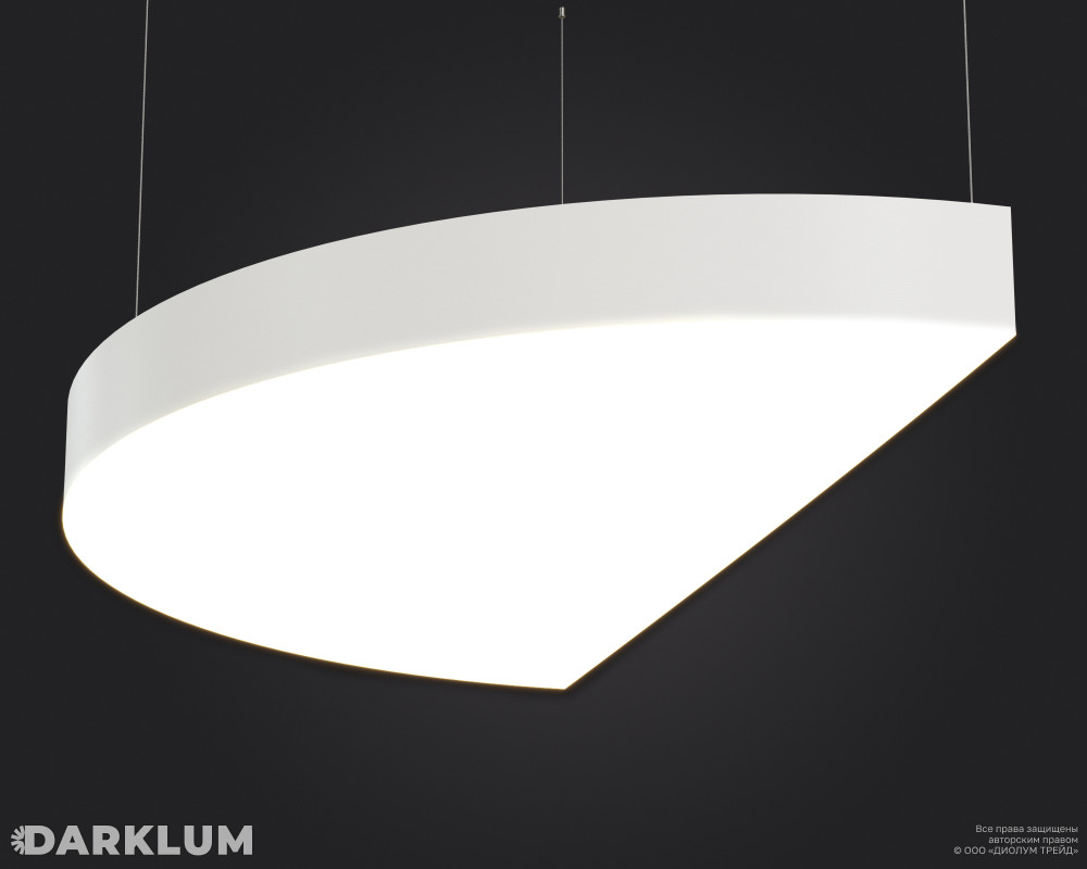 Подвесной светодиодный светильник MOON 1/2-1600 134Вт 4000К белый фото 1