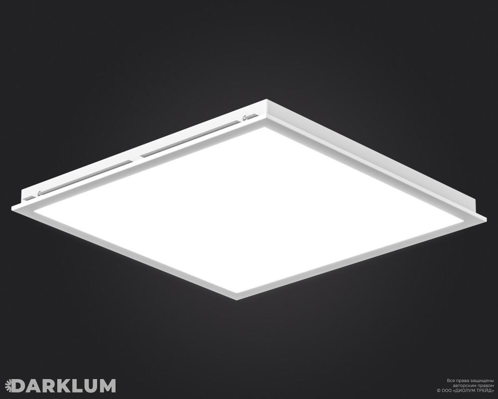 Светодиодный светильник Ecophon Dg 600х600 38Вт SL с БАП 2 часа 5000К опал IP40 фото 1