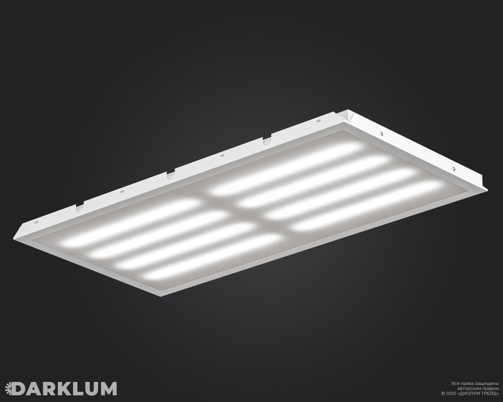 Светодиодный светильник Clip-in (27) 1200х600 70Вт 4000К опал IP54 фото 1