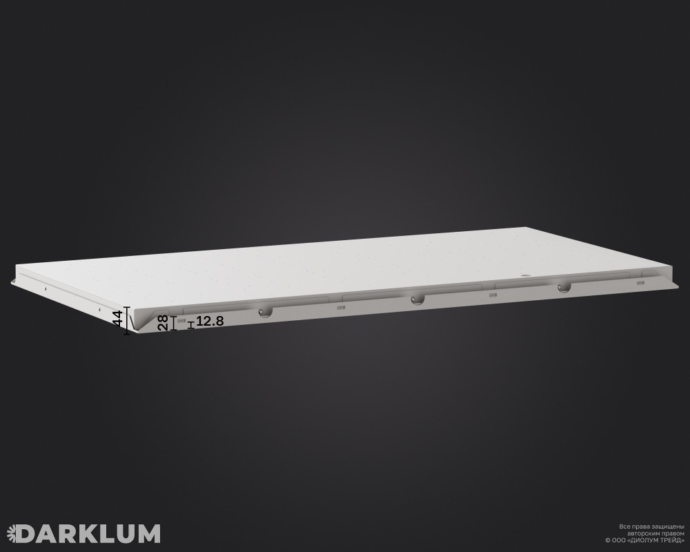 Светодиодный светильник Clip-in (18) 1200х600 105Вт 4000К призма IP54 фото 5