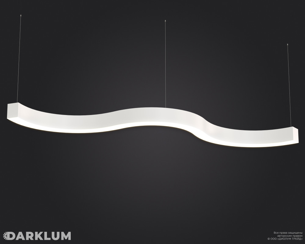 Подвесной светодиодный светильник FTP-VIBE-2600х430 81Вт 5000К белый фото 1